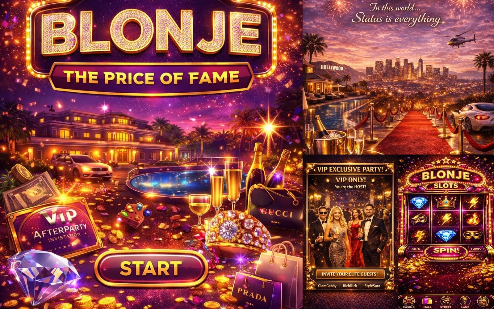 The Price of Fame — GAME 2026 collage